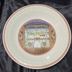 Vintage 2000 Watkins Fireside French Apple Pie Christmas Pie Plate~Decorative